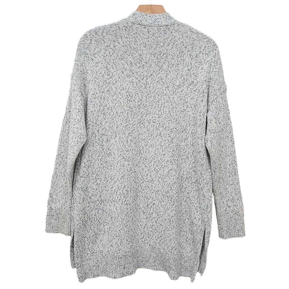 Madewell Womens Midlan Cardigan Sweater Small Gray Marled Long Sleeve Cotton - Picture 7 of 13